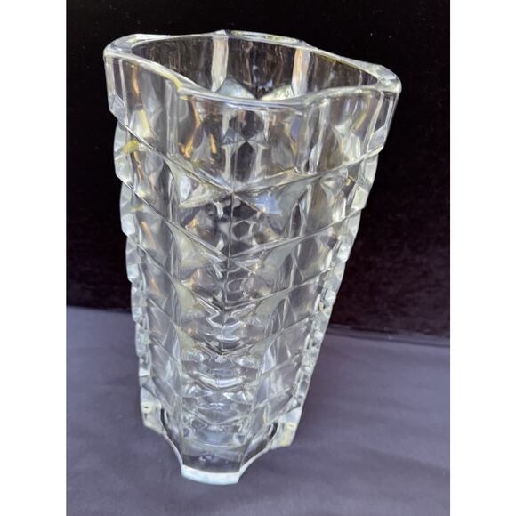 Vtg Vase Marked France Textured Glossy Heavy Wedding Spring Flowers Decor Nice! - Picture 6 of 11